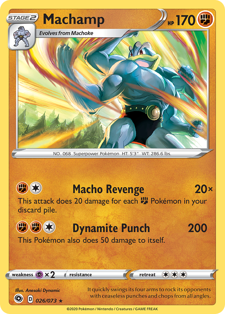 Machamp 026  - Holofoil Champions Path - Holo Rare