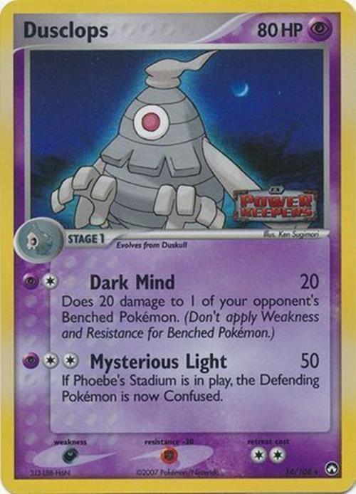 Dusclops  - Reverse Holofoil Power Keepers - Rare