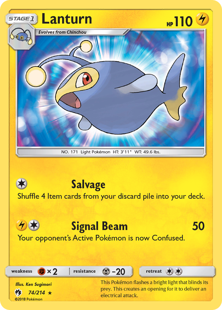Lanturn  SM  Lost Thunder - Rare