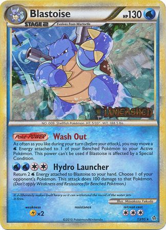 Blastoise - 13/95 (Prerelease)/95  - Holofoil HGSS Promos - Promo