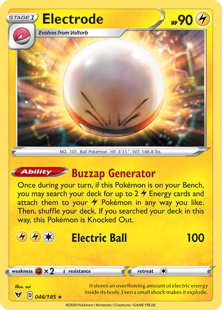 Electrode 046  - Holofoil SWSH04 Vivid Voltage - Holo Rare