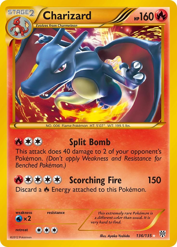 Charizard  - Holofoil Plasma Storm - Secret Rare