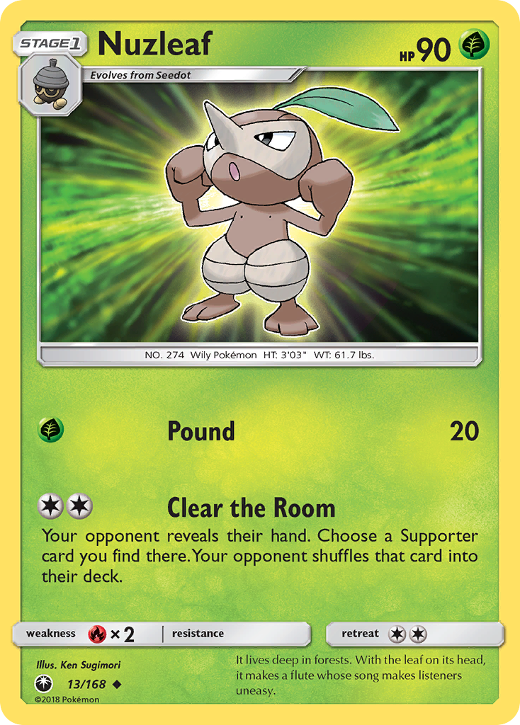 Nuzleaf  SM  Celestial Storm - Uncommon