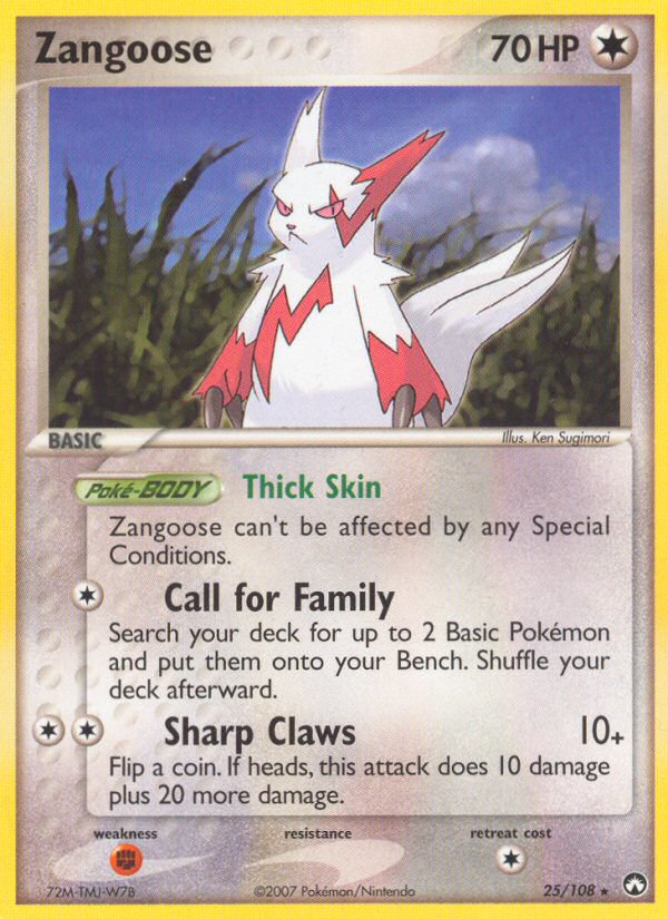 Zangoose 025  Power Keepers - Rare