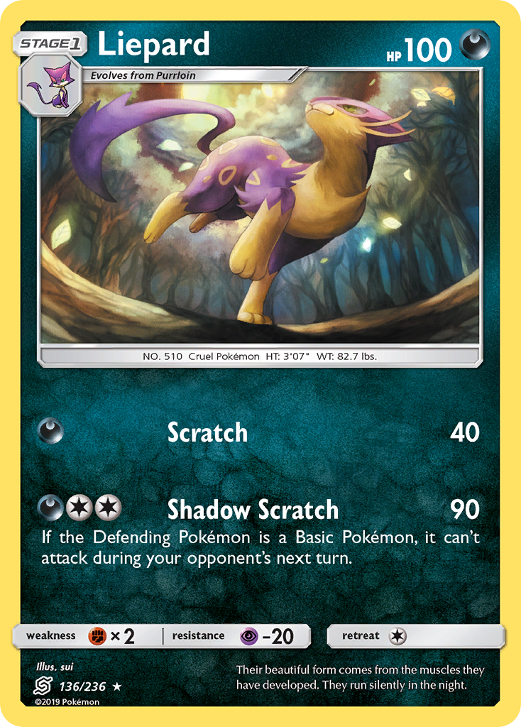 Liepard  SM  Unified Minds - Rare