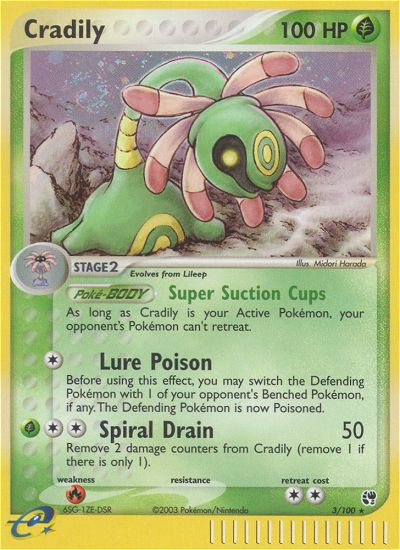 Cradily 003  - Holofoil Sandstorm - Holo Rare