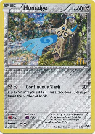 Honedge - 7/12/12  - Holofoil McDonalds Promos 2014 - Promo