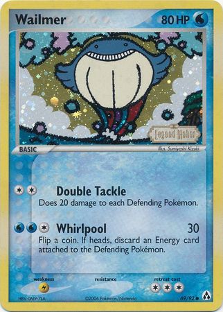 Wailmer 069  - Reverse Holofoil Legend Maker - Common