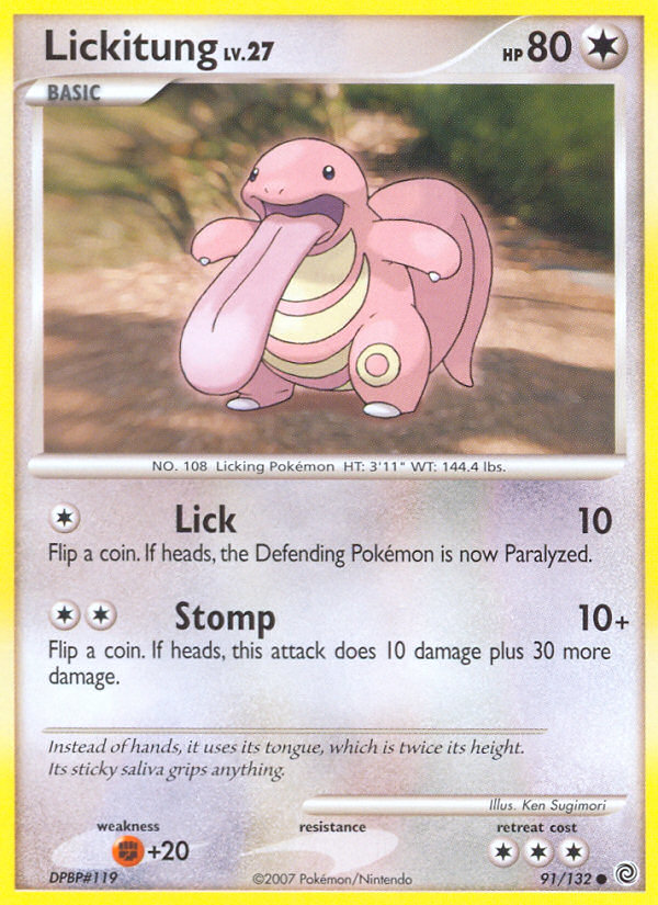 Lickitung 091  Secret Wonders - Common