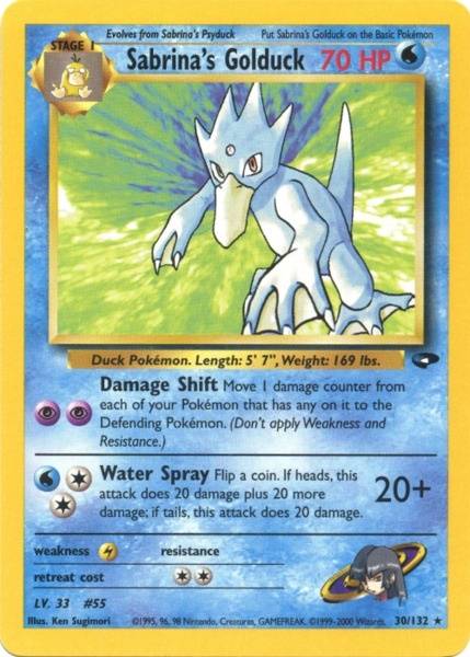 Sabrina's Golduck 030  - Unlimited Gym Challenge - Rare