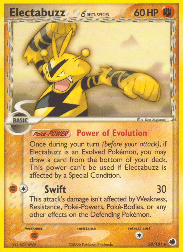 Electabuzz (Delta Species)  Dragon Frontiers - Uncommon