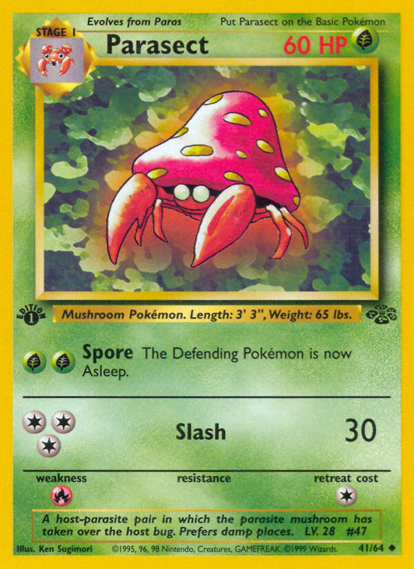 Parasect 041/64  - 1st Edition Jungle - Uncommon