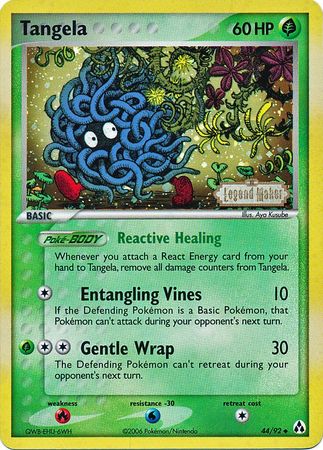 Tangela  - Reverse Holofoil Legend Maker - Uncommon
