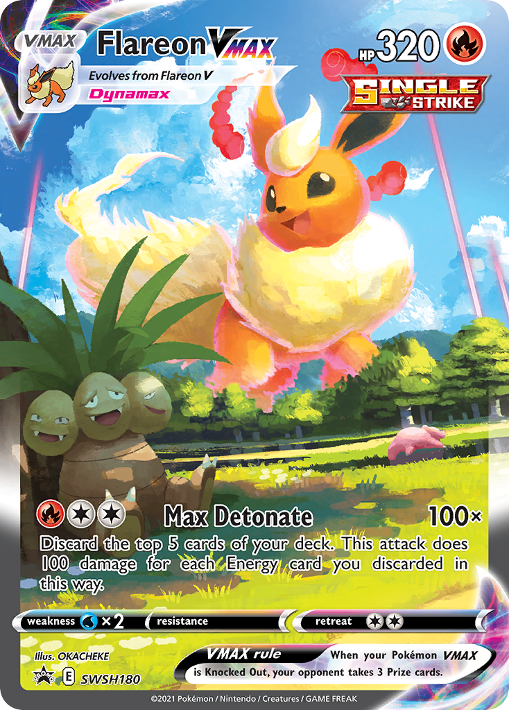 Flareon VMAX - SWSH180  - Holofoil Jumbo Cards - Promo