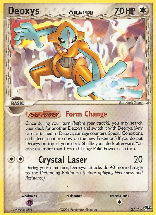 Deoxys (Delta Species) 002  POP Series 4 - Rare