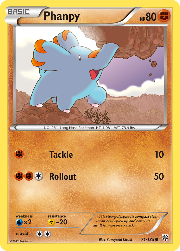 Phanpy/135  Plasma Storm - Common