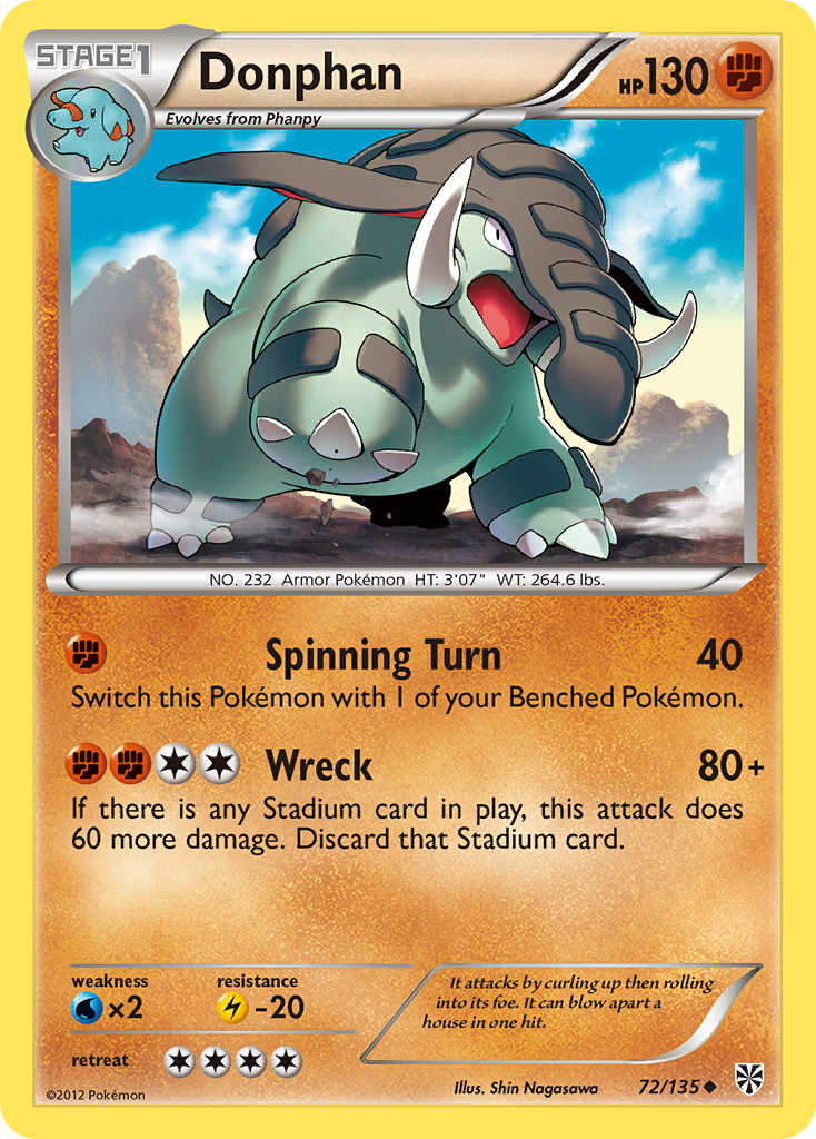 Donphan  Plasma Storm - Uncommon