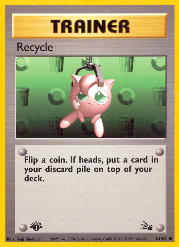 Recycle 061  - 1st Edition Fossil - Common