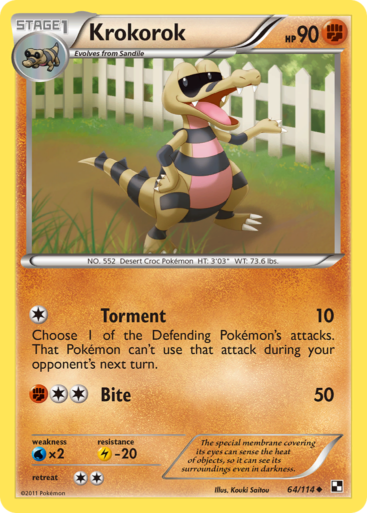 Krokorok  Black and White - Uncommon