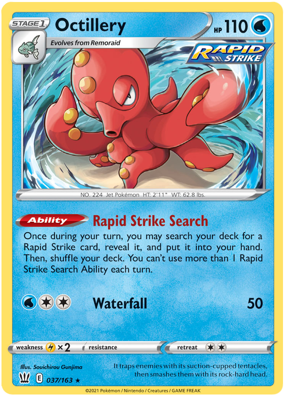 Octillery - 037/163/163  Deck Exclusives - Rare