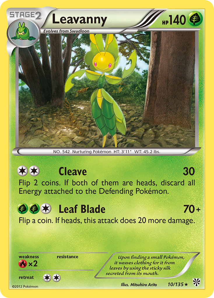 Leavanny  Plasma Storm - Rare