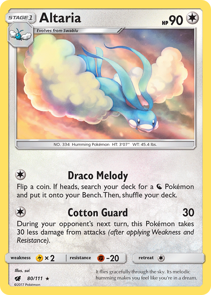 Altaria 080  SM  Crimson Invasion - Rare