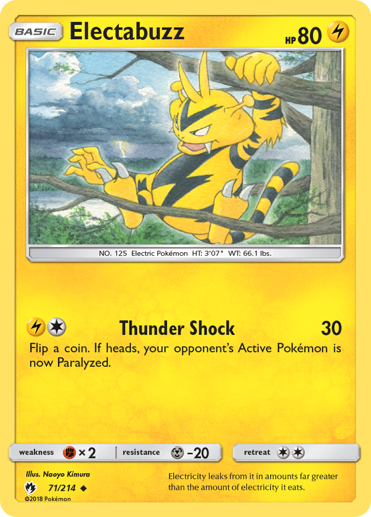 Electabuzz  SM  Lost Thunder - Uncommon