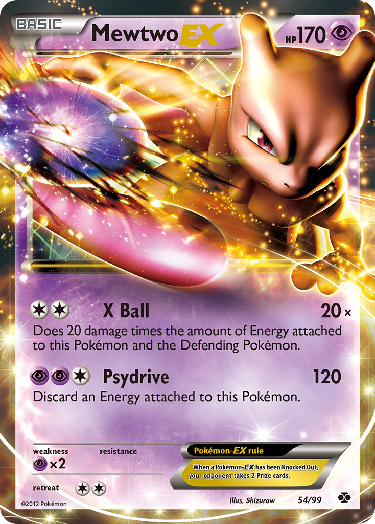 Mewtwo EX 054  - Holofoil Next Destinies - Ultra Rare