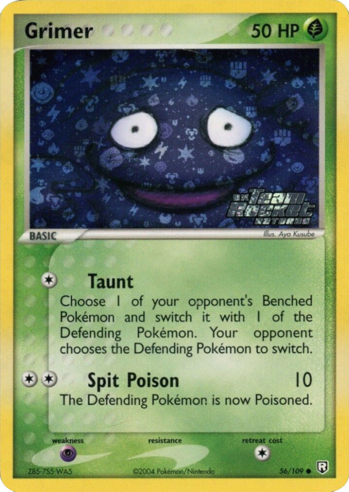 Grimer 056  - Reverse Holofoil Team Rocket Returns - Common