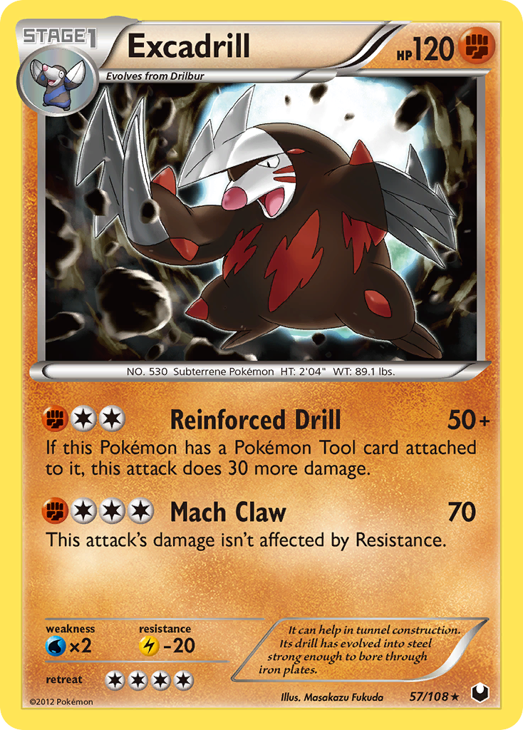 Excadrill (57)  Dark Explorers - Rare