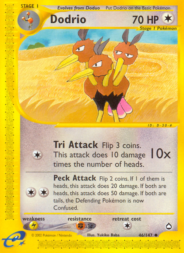 Dodrio 046  Aquapolis - Uncommon