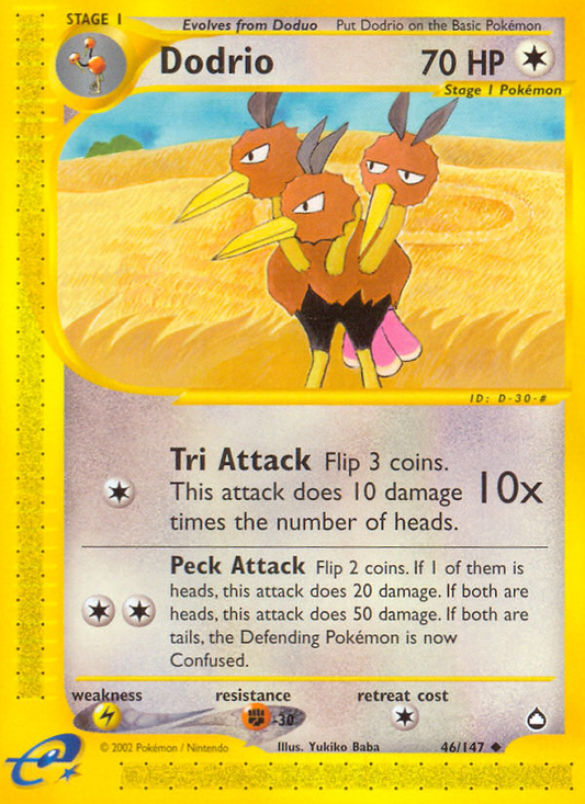 Dodrio 046  Aquapolis - Uncommon