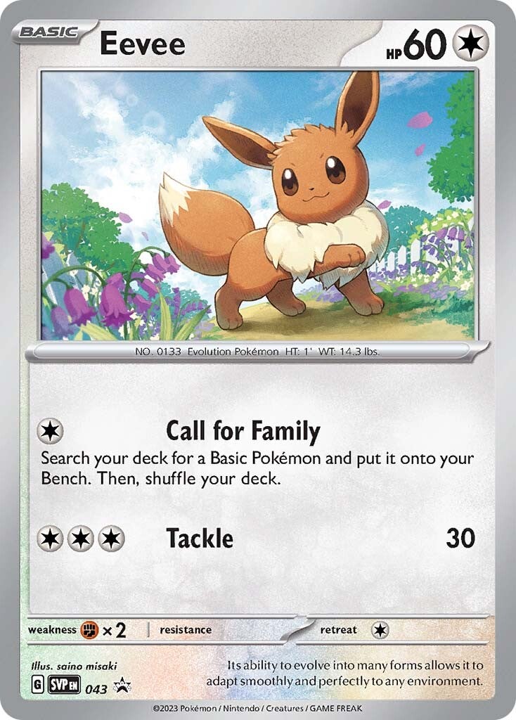 Eevee 043  - Holofoil SV Scarlet & Violet Promo Cards - Promo