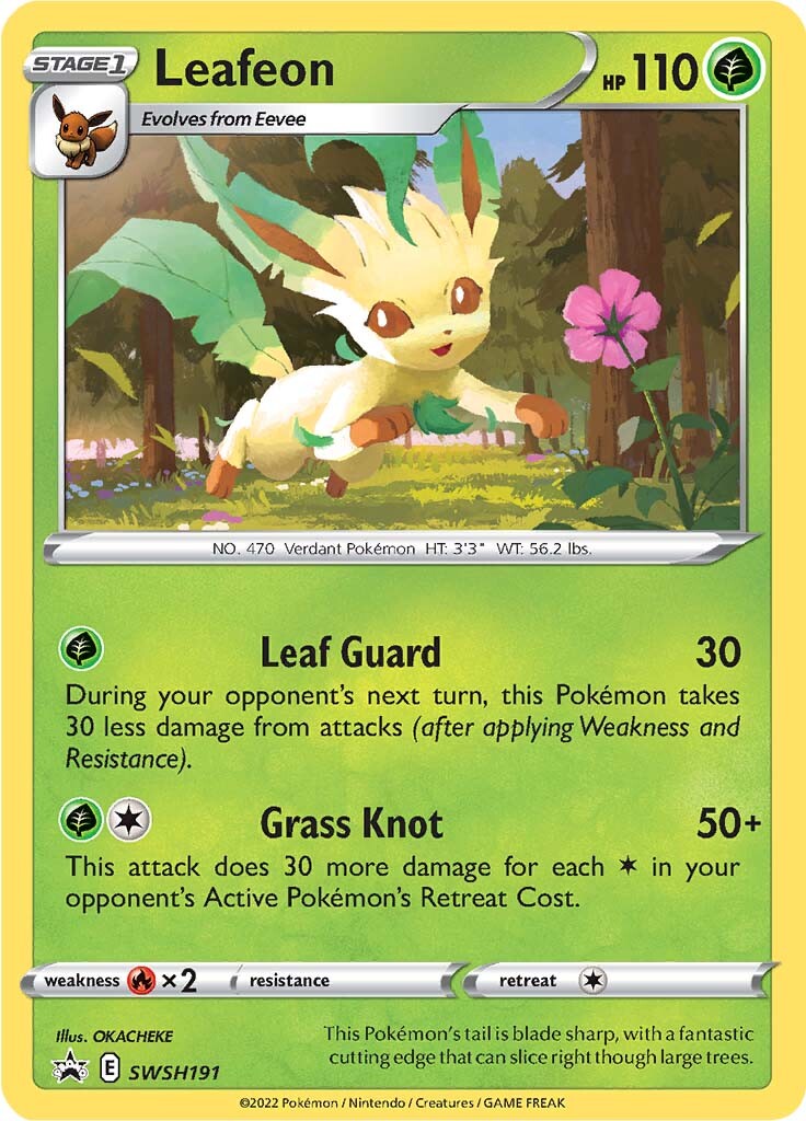 Leafeon SWSH191  - Holofoil SWSH Sword & Shield Promo Cards - Promo