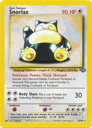 Snorlax (27) 027  - Unlimited Jungle - Rare