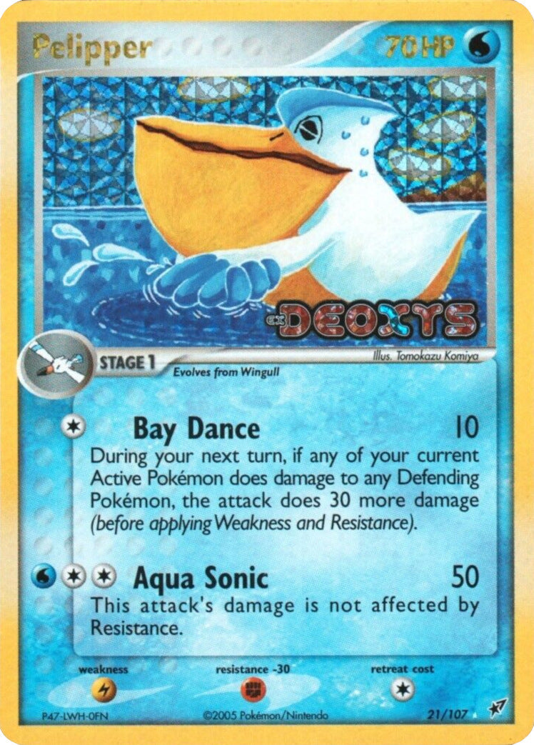 Pelipper  - Reverse Holofoil Deoxys - Rare