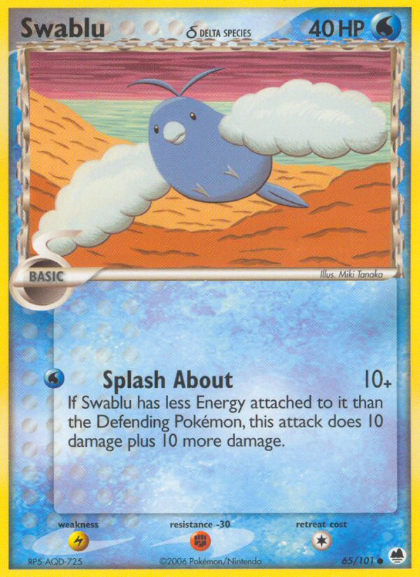 Swablu (Delta Species) 065  Dragon Frontiers - Common