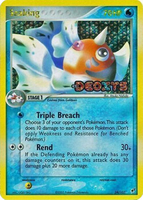Seaking  - Reverse Holofoil Deoxys - Rare