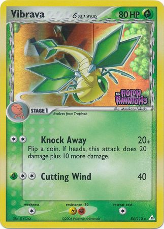 Vibrava (Delta Species)  - Reverse Holofoil Holon Phantoms - Uncommon