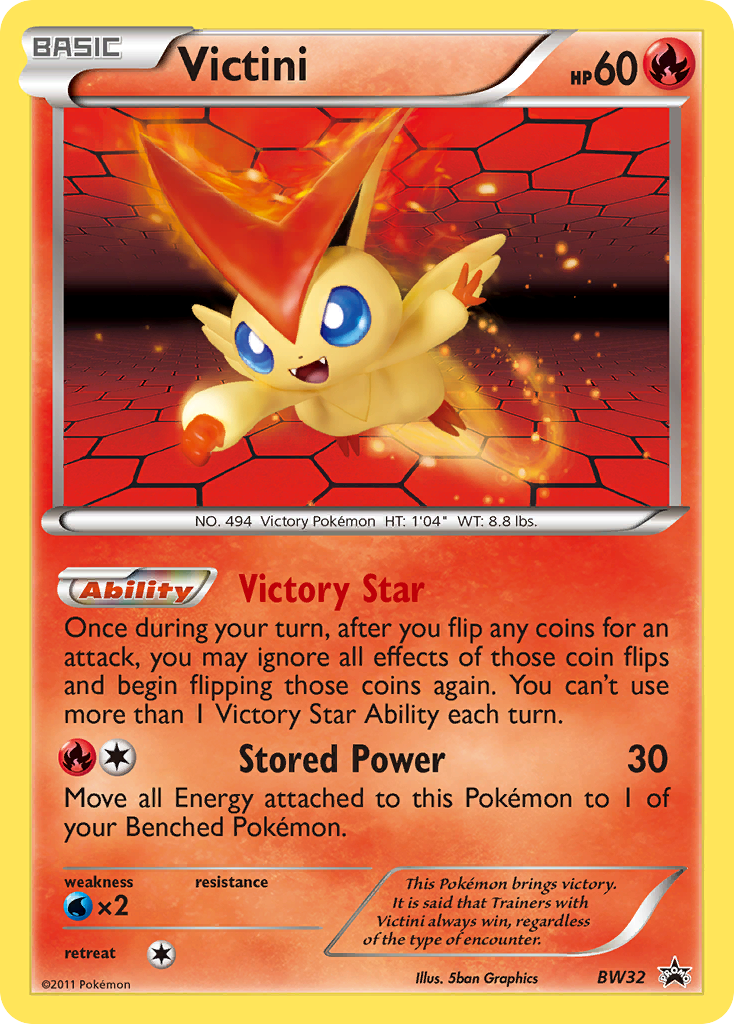 Victini - BW32  - Holofoil Black and White Promos - Promo