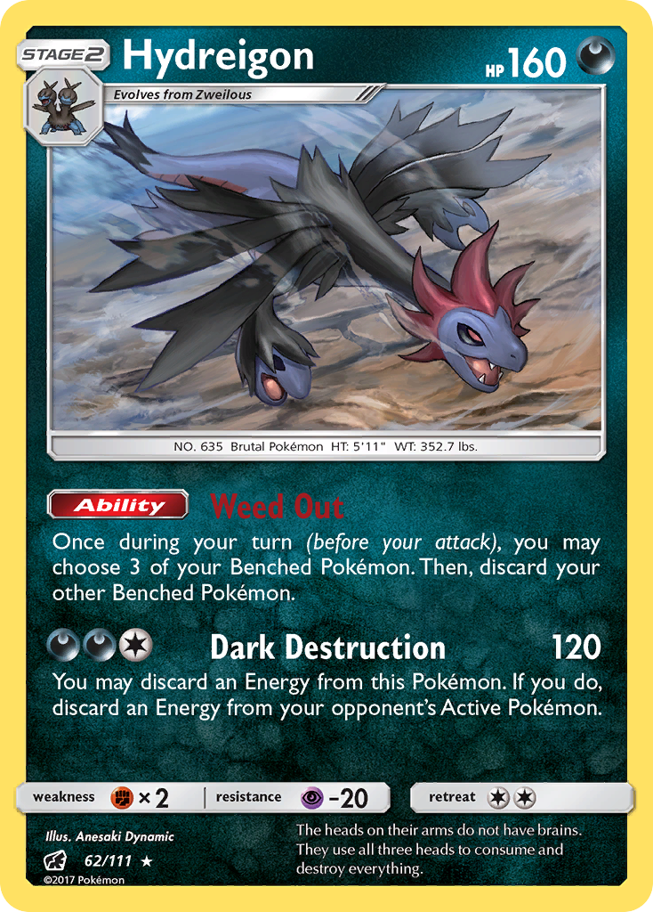Hydreigon 062  SM  Crimson Invasion - Rare