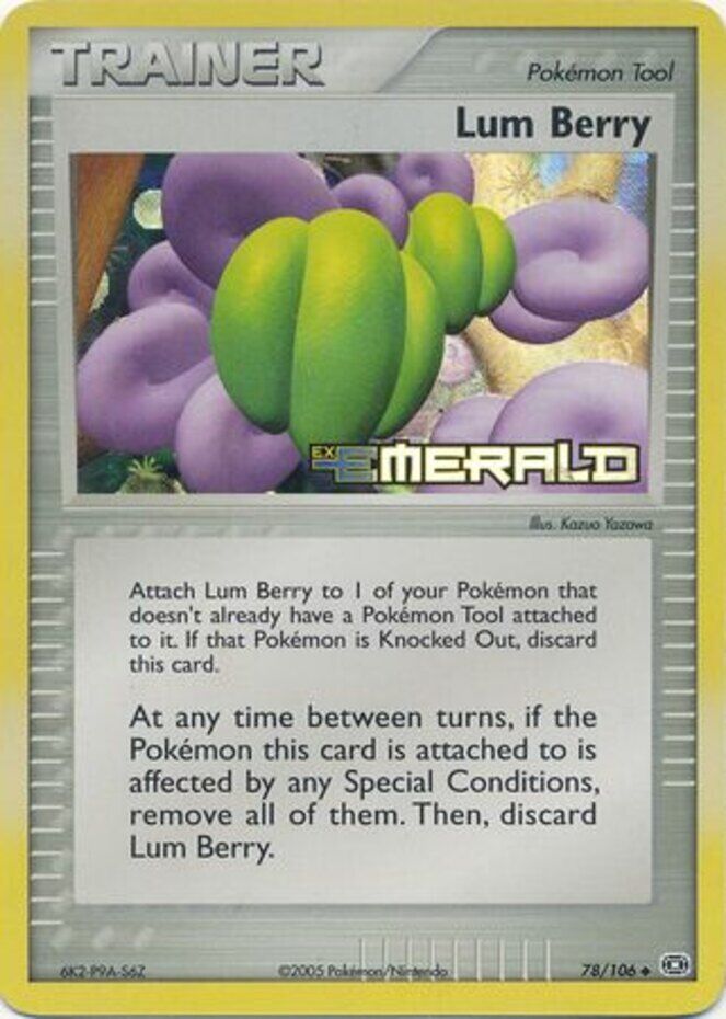 Lum Berry  - Reverse Holofoil Emerald - Uncommon