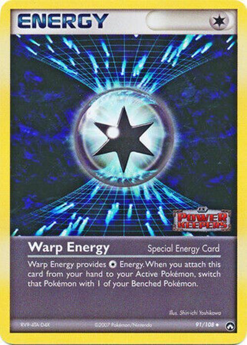Warp Energy  - Reverse Holofoil Power Keepers - Uncommon