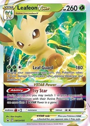 Leafeon VSTAR - SWSH195  - Holofoil Jumbo Cards - Promo