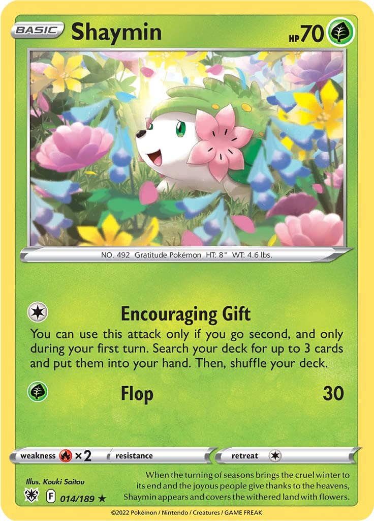 Shaymin 014  SWSH10 Astral Radiance - Rare