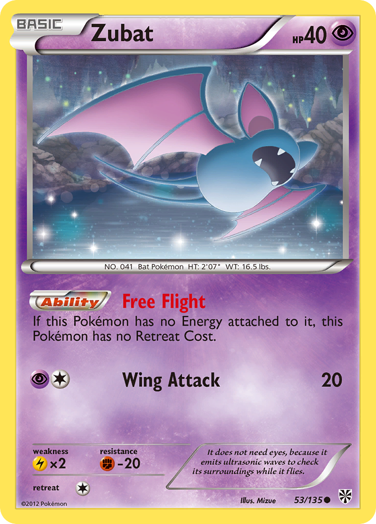 Zubat (53)/135  Plasma Storm - Common
