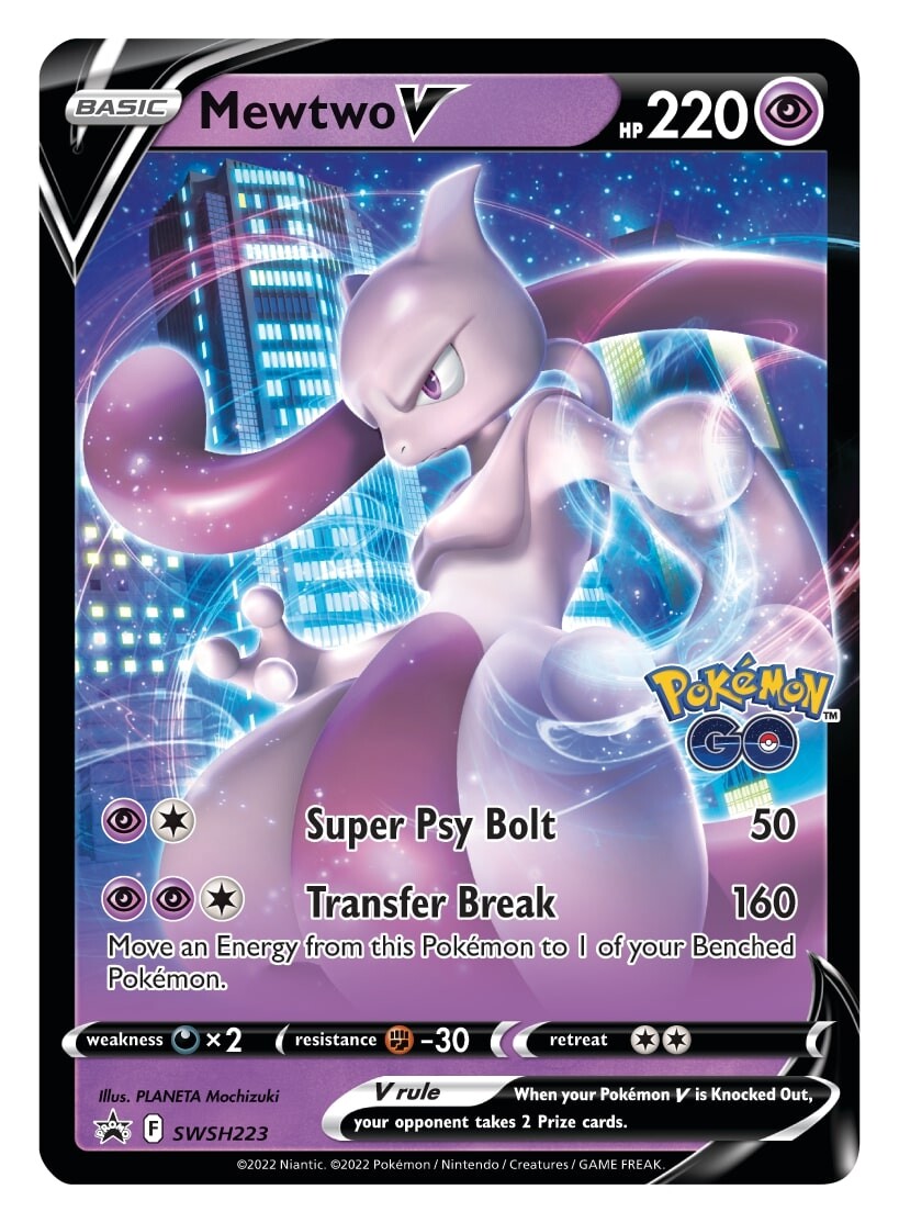 Mewtwo V SWSH223  - Holofoil SWSH Sword & Shield Promo Cards - Promo