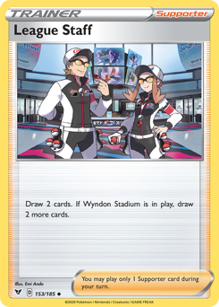 League Staff 153  SWSH04 Vivid Voltage - Uncommon