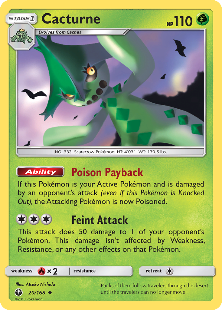 Cacturne  SM  Celestial Storm - Uncommon