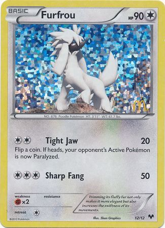 Furfrou - 12/12/12  - Holofoil McDonalds Promos 2014 - Promo